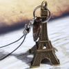 Fashion Style Tower and Heart Shape Pendant Embellished Mobile Chain 