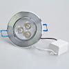 AC86-265V 3W LED Warm White Light Glass LED Ceiling Lamp (Sliver, 30-60 Degree)