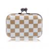 Party Color Block and Checked Design Women's Evening Bag 