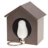 Cute Multi-function Plastic Sparrow Key Ring - Brown House, White Bird
