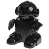 SD-666 Robot Digital Stereo Music Speaker with TF Card/USB/FM Radio (Black)