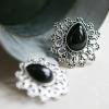 Retro Style Alloy Openwork and Faux Gem Embellished Women's Earrings