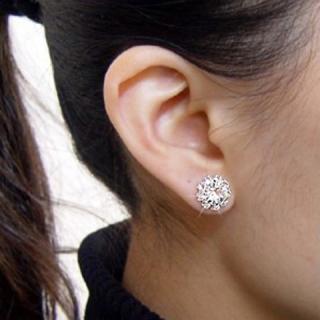 Pair Of Chic Style Rhinestoned Alloy Sunflower Shape Women's Stud Earrings