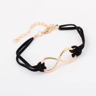 Fashionable Personalized Style Bowknot Shape PU Leather Bracelet For Women