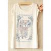 National Style Elephant Pattern Short Sleeve Women's T-Shirt