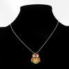 Sweet Multicolor and Floral Print Embellished Women's Alloy Owl Shape Necklace  