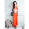 Glamour Scoop Neck Cross Pattern Jag Design Women's Sundress