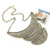 Fashion Multi-Layered Crescent Shaped Alloy Pendant Women's Necklace