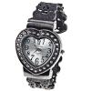 XinHua Quartz Watch with 12 Arabic Numbers Indicate Steel Watch Band for Women - White