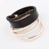 Cute Candy Color Multi-Layered Faux Pearl Embellished Plastic Cement and Alloy Bracelet