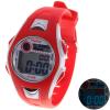 iTaiTek Wrist Watches with Green LED Indicate Round Dial Silicon Watchband for Children - Red