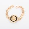 Vintage Chic Style Solid Color Chain Embellished Women's Lion Head Print Bracelets 