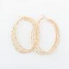 Pair Of Chic Style Solid Color Alloy Multi-Layered Women's Hoop Earrings  