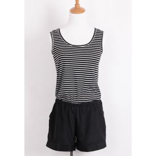 Casual and Fashionable Desgin Scoop Neck Sleeveless Colormatching Jumpsuit For Women