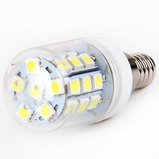 High Quality E14 30 x 5050 SMD 6W LED Corn Light LED Light Bulb (White Light, 220V, with Lamp Shade)