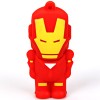 4GB Fashionable High-speed Red Eye Iron Man Cartoon Style USB2.0 U Disk (Red)