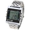 New Style TV-DVD Remote Control Watch with Square Dial and Steel - Silver