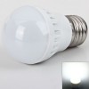 High Brightness E27 3528 SMD LED 3W 220V Light Bulb - White Light