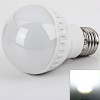 High Brightness E27 3528 SMD LED 5W 220V Light Bulb - White Light