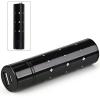2600mAh Portable and Intelligent Power Bank with Artificial Diamond Decoration for Mobile Phones and Other Digital Devices - Black