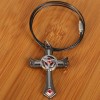 Classic Anime Naruto Syaringan Cosplay Cross Shaped Pendant Necklace