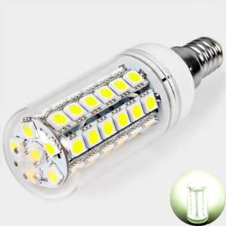 High Brightness E14 48 x 5050 SMD LED 720 Lumens Corn Light (White Light, 200-240V, with Lamp Shade)