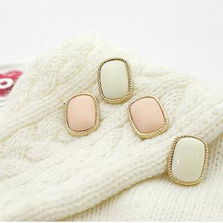 Laconic and Mix-Matched Rectangle Pattern Design Ear Pin For Female