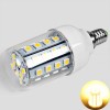 High Quality E14 40 x 5050 SMD LED 620 Lumens 7W Corn Light (Warm White Light, 200-240V, with Lamp Shade)
