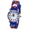 Beautiful Cartoon Rubber Strap Quartz Watch with Bee Shaped Watchband for Children - Deep Blue