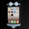 Unique Ultra-Soft Silicone Material Dots Bikini Kit Protection Shell for iPhone 4/4S/5 - White