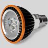 High Quality Kin Fire B22 3Pcs 1W LEDs  220 Lumens White Light Spotlight 3W 85-265V Black + Gloden