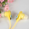 Cute Minions Mark Pattern Super Bass Stereo Ear Phones (Yellow with Light Blue)