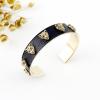 Characteristic Tiger Head Shape Design Faux Leather Cuff Bracelet For Women