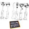 6PCS Practical Stainless Steel Tableware Set with All Kinds of Character Pattern