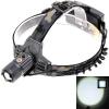 Low Power Consumption KX-T5B Cree XM-L U2 1200 Lumens 3 Modes Dimming Zooming Headlamp with Power Adapter and EU Plug (2 x 18650 Battery included)