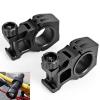 2PCS High Quality Adjustable Torch Flashlight Mounting Bracket for Bicycle - Black