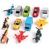 12Pcs Exquisite Plastic Police Car and Airplane MC Toy Children Toy Gift