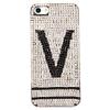 Extravagant with Letter V Diamante Alloyed Back Cover Case for iPhone 5/5S (Black)
