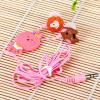 Cute Hello Geeks Series Bunny Style Silicone Flexible In-ear Earphone (Pink)