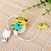 Fashionable High Quality Two Eyes Minions Pattern 8 Pin Retractable USB 2.0 Cable for iPhone 5 (Yellow)