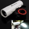 1 Led 3 Watt White LED Bike Front Lights with Mounting Bracket System (White)