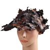 Unisex Quick Dry Tactical Style Camouflage Cap Hat with Leaves Design for Outdoors - Camouflage